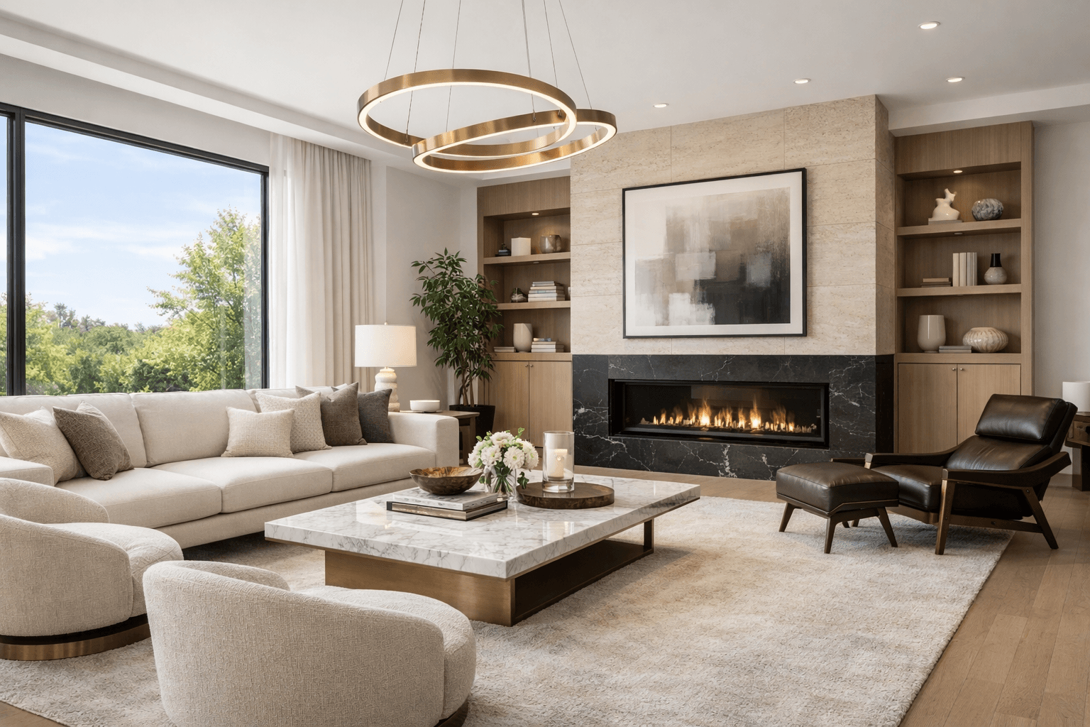 Residential interior showing luxury cleaning - Alpha Omega Touch